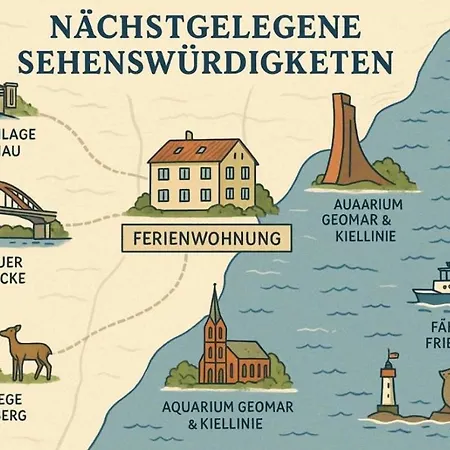 Appartement Studio-apartment Mit Eigenem Eingang Und Terrasse In Kiel-holtenau