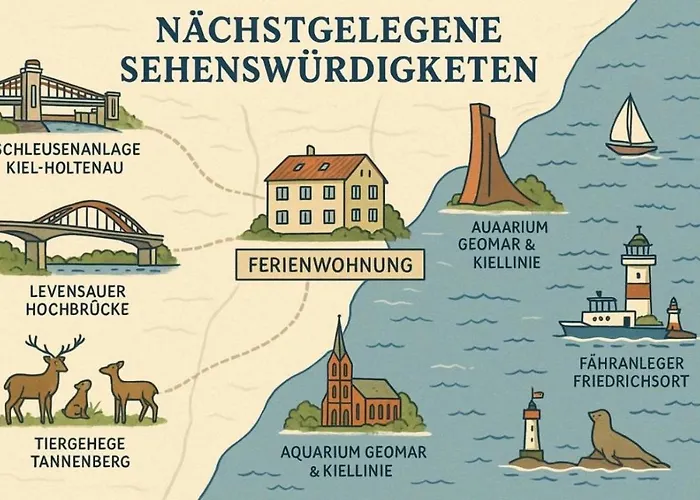 Appartement Studio-apartment Mit Eigenem Eingang Und Terrasse In Kiel-holtenau